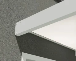 Auvent Sophia 95 x 215 cm Blanche - Translucide en Acrylique et aluminium-Canopia by Palram Online