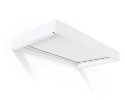 Canopia by Palram Auvent Sophia 95 x 160 cm Blanche - Translucide en Acrylique et aluminium