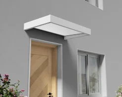 Canopia by Palram Auvent Sophia 95 x 160 cm Blanche - Translucide en Acrylique et aluminium