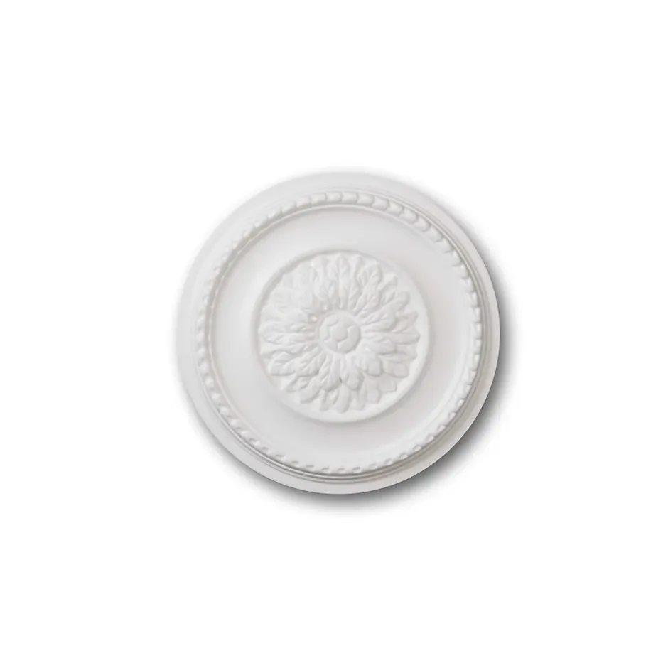 B23 Rosace Polystyrène expansé 35 x 420 x 420 - 1 pièce-Decoflair New