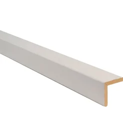 Baguette d'angle arrondi en MDF blanc 23X23mm L.2,44m