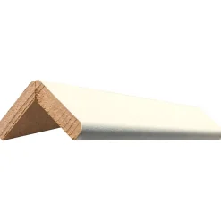 Baguette d'angle arrondi en MDF blanc 23X23mm L.2,44m