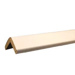 Baguette d'angle arrondi en MDF blanc 34X34mm L.2,44m