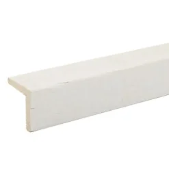 Baguette d'angle brut de sciage blanc 250 x 27,5 cm- New