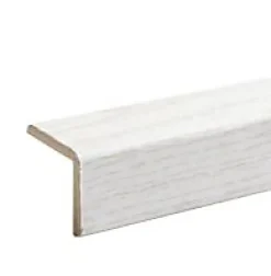 Baguette d'angle MDF frêne blanc L.260 x l.2,2 cm