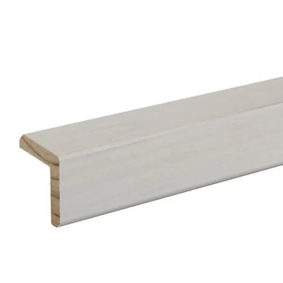 Baguette d'angle rabotée lisse blanc 250 x 27,5 cm- Best