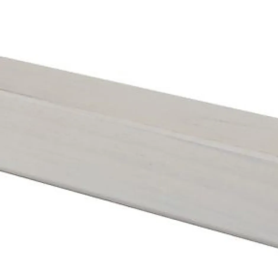 Baguette d'angle rabotée lisse blanc 250 x 27,5 cm- Best