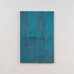 Gioia Materia Baguette de finition pour Carrelage mural faïence effet zellige LA RIVIERA Bullnose Jolly 20x1.2 cm boîte de 0.024 ml / pas m2 Q