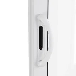 Baie vitrée coulissante alu + volet roulant motorisé blanc - l.240 x h.200 cm - Uw 1,7-GoodHome Best