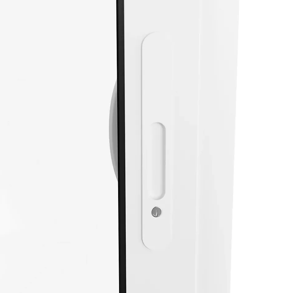 Baie vitrée coulissante alu + volet roulant électrique blanc - l.240 x h.200 cm - Uw 1,7-GoodHome Discount