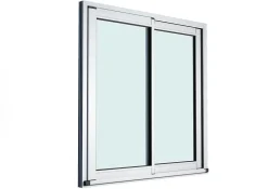 Baie vitrée coulissante alu blanc - l.180 x h.215 cm - Uw 1,7-GoodHome Online