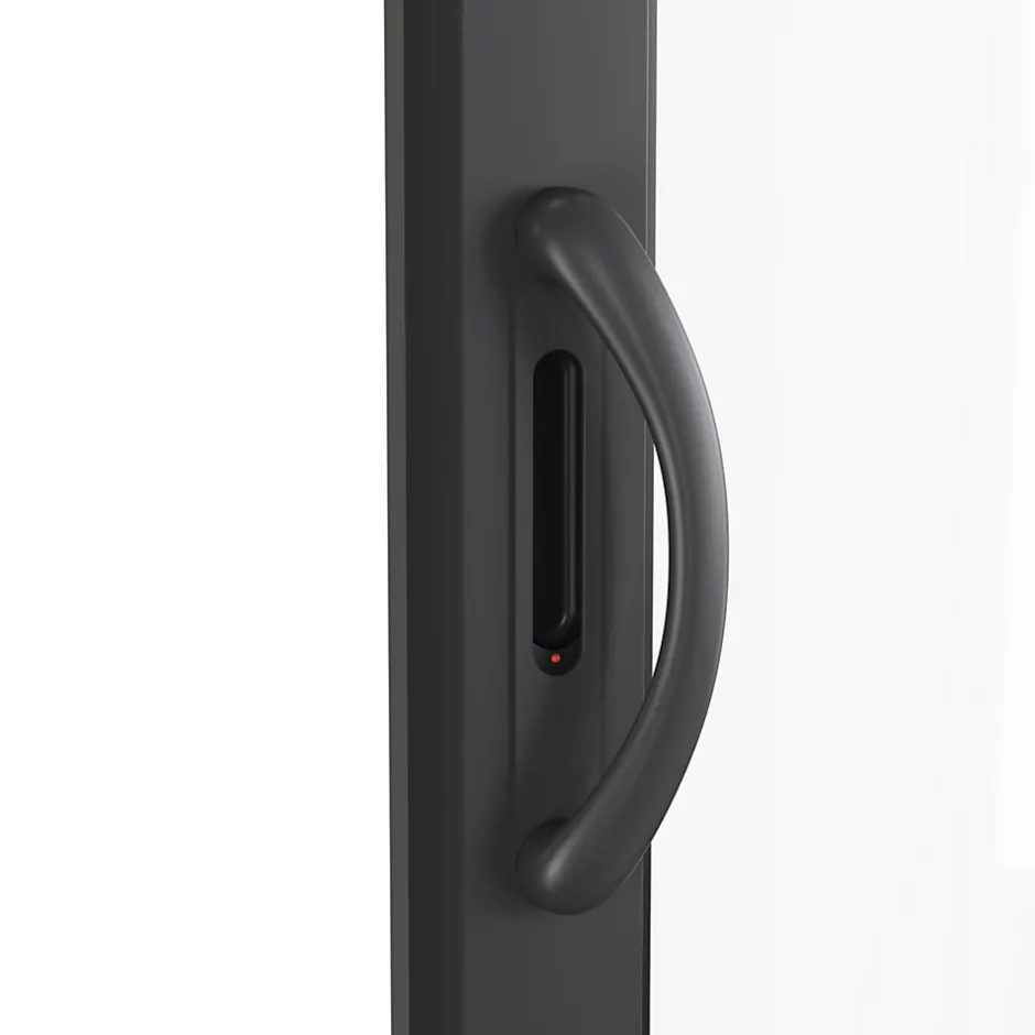 Baie vitrée coulissante alu gris - l.180 x h.215 cm - Uw 1,7-GoodHome Discount