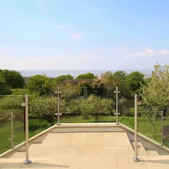 Balustrade en Acier extrémité 110cm de Hauteur-MonsterShop Online