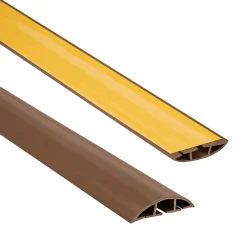 Quest Bande de câble en PVC 10x40mm, 2m Auto-Adhésive, cache-câble, semi-circulaire, bronze