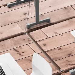 Quest Bande de câble en PVC 10x60mm, 2m Auto-Adhésive, cache-câble, semi-circulaire, blanc