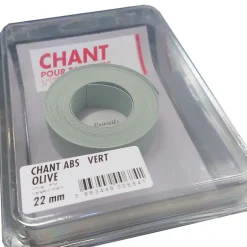 Bande de chant Ninna vert olive L6 M Ep 22 mm pour finition panneau et tablette