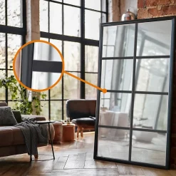 Bande plate en PVC 40 mm, lame décorative, bande de finition en PVC auto,adhésive, noir, 10 m-Quest Online