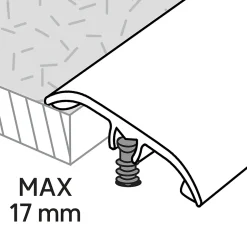 Barre de seuil en aluminium décor bois 37 x 930 mm DÉCOR 165-GoodHome