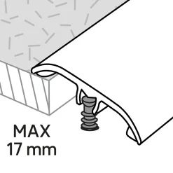 Barre de seuil en aluminium décor bois 37 x 2 700 mm DÉCOR 160-GoodHome New