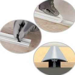 Barre de seuil en aluminium Argent 37 X 930 mm-Cezar Best