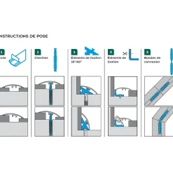 Barre de seuil en aluminium Doré 37 X 1860 mm-Cezar New