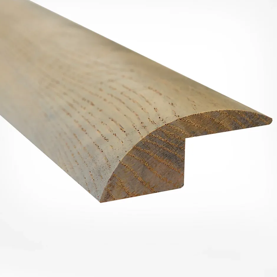 Barre de Seuil en Bois Chêne Massif Verni Mat - Aspect Bois Brut - 19x52x1200mm - Rattrapage de Niveau-Woodbord