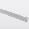 Barre de seuil extra-large en aluminium effet métal mat L.930 x l.100 x ép.1,4 mm,-GoodHome Discount