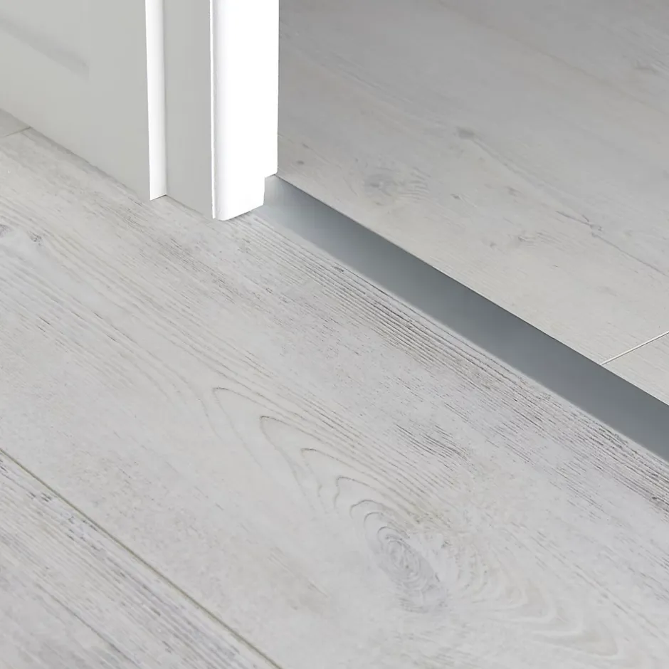 Barre de seuil extra-plate en aluminium décor métal mat 35 x 1 800 mm-GoodHome Outlet