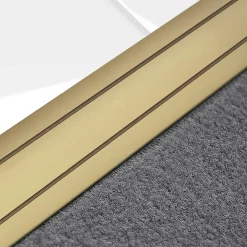 Floordirekt Barre de seuil Firm K132 Forme C 36 mm Longueur 134 cm Pré-percé Or -