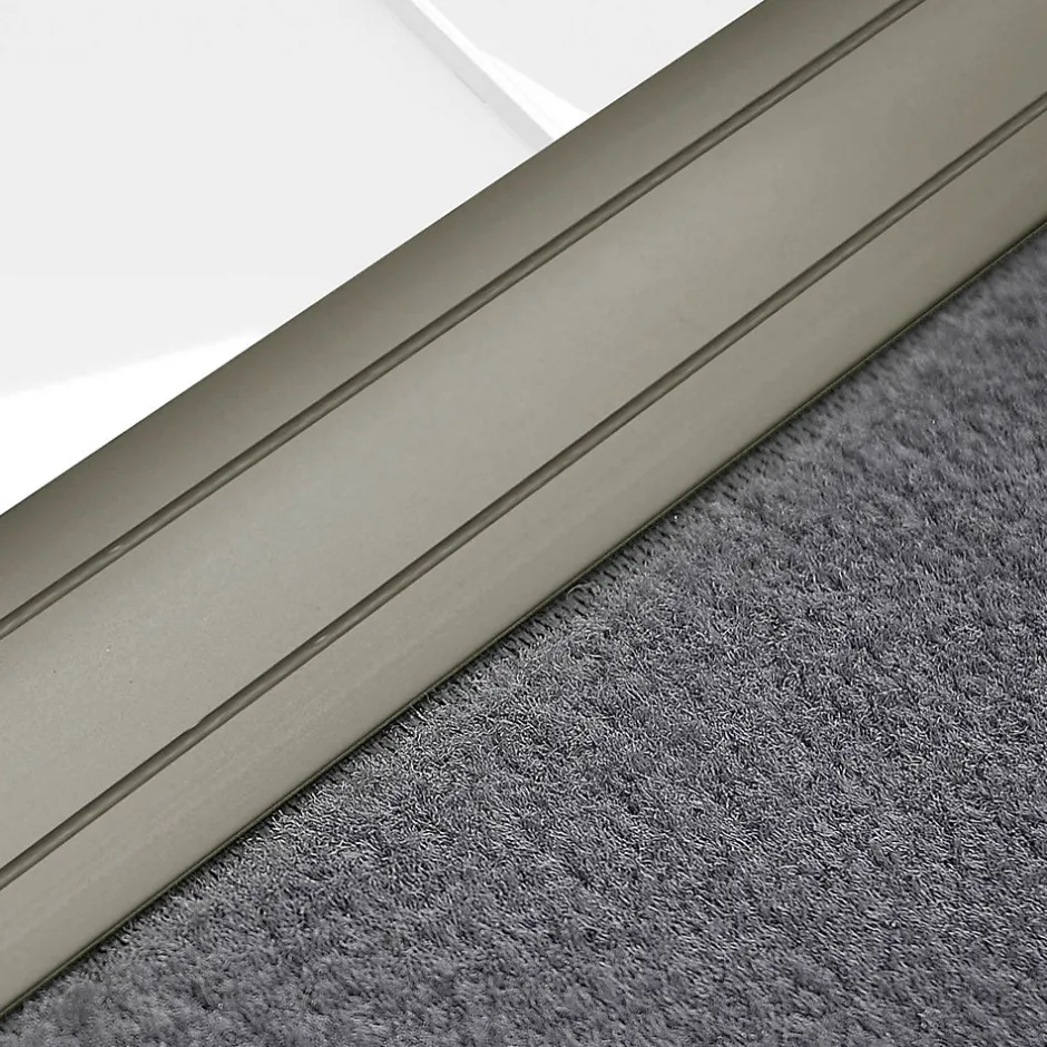 Barre de seuil Firm K132 Forme: C : 36 mm Longueur: 100 cm Pré-percé Champagne-Floordirekt Best