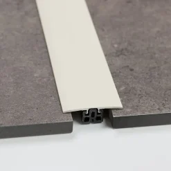 Nordlinger Pro Barre de seuil jonction et rattrapage niveau gris chinchilla - Sol + sous couche d'épaisseur 6 à 9 mm