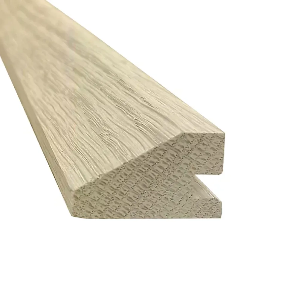 Deschaumes Barre de seuil rattrapage de niveau Chêne l. 35mm Long. 2m Ep. 20mm Brut