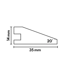 Barre de seuil rattrapage de niveau Chêne l. 35mm Long. 1m Ep. 14mm Brut-Deschaumes Discount