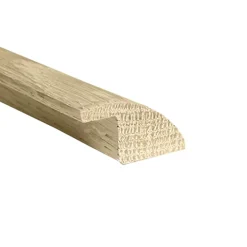 Deschaumes Barre de seuil rattrapage de niveau à recouvrement Chêne l. 35mm Long. 1m Ep. 14mm Brut