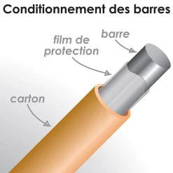 MySystem Barre diam. 12 mm - Longueur 1000 mm - Inox 316 GR320