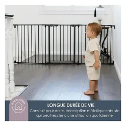 Dreambaby Barriere de sécurité enfant - Discovery 3 - - 74,5 cm a 1,95 cm - Blanc