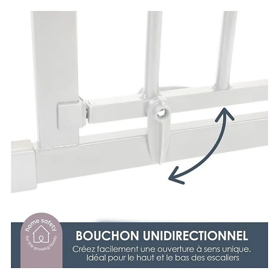 Dreambaby Barriere de sécurité enfant - Discovery 3 - - 74,5 cm a 1,95 cm - Blanc