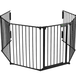 Barriere de securite Grande Version 3.6M 6 Panneaux noire-Vounot Sale