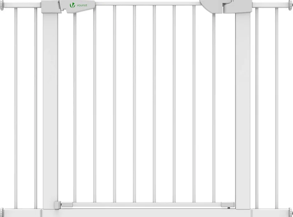 Vounot Barriere de Securite porte et escalier 100-108cm blanc pour animaux