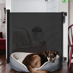 Barriere de securite retractable 180cm noir-Vounot New