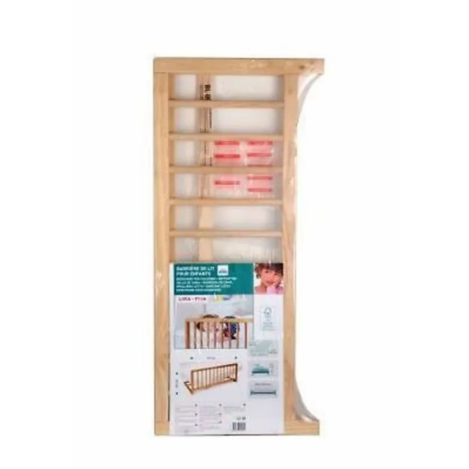 Nordlinger Pro Barrière de lit bois naturel 90cm
