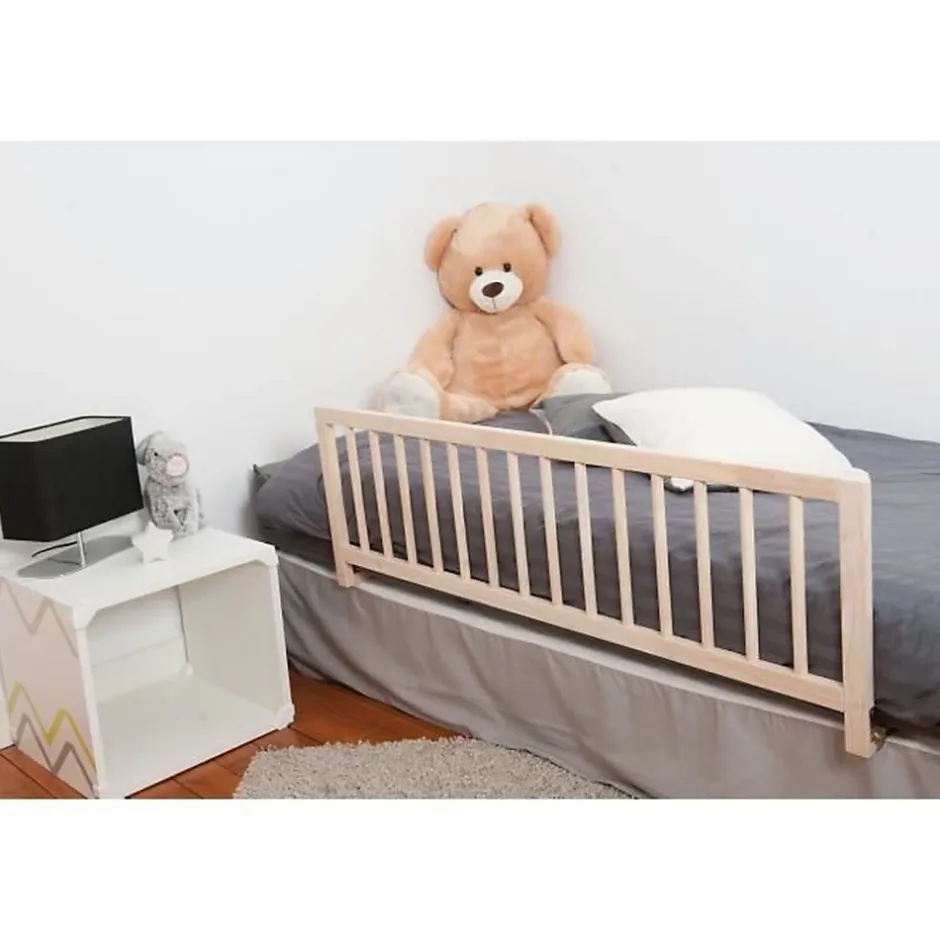 Nordlinger Pro Barrière de lit bois naturel 90cm