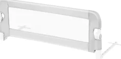 Giantex Barrière de Sécurité Enfant Lit, Barrière de Lit Enfant Bébé Pliable avec Mousse Souple, Gris, 105 x 40 x 42 CM