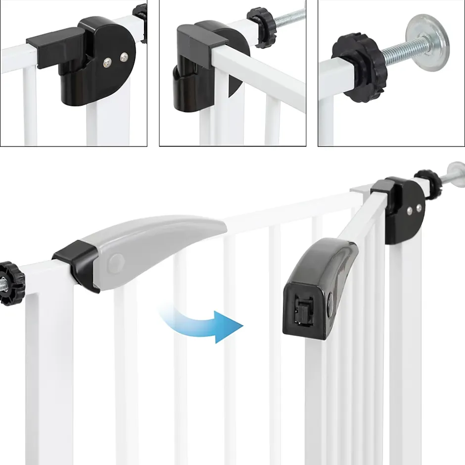 ECD Germany Barrière de sécurité enfants garde-corps protection fermeture d'escalier 70-75cm