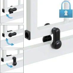 ECD Germany Barrière de sécurité enfants garde-corps protection fermeture d'escalier 75-85cm