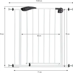 ECD Germany Barrière de sécurité enfants garde-corps protection fermeture d'escalier 75-85cm