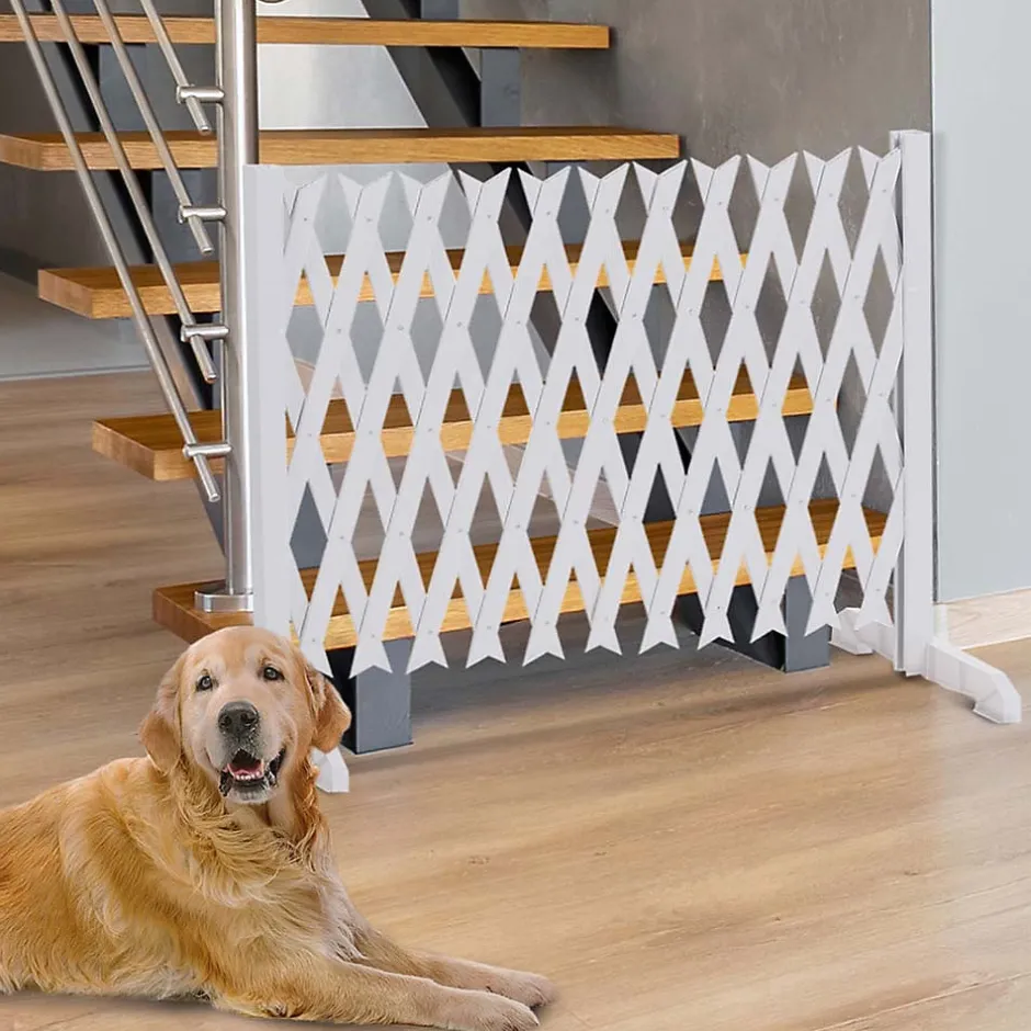 Facility'S Barrière de Sécurité Extensible, 35 à 250 x 87 cm, Protection plastique, Rétractable, Animaux