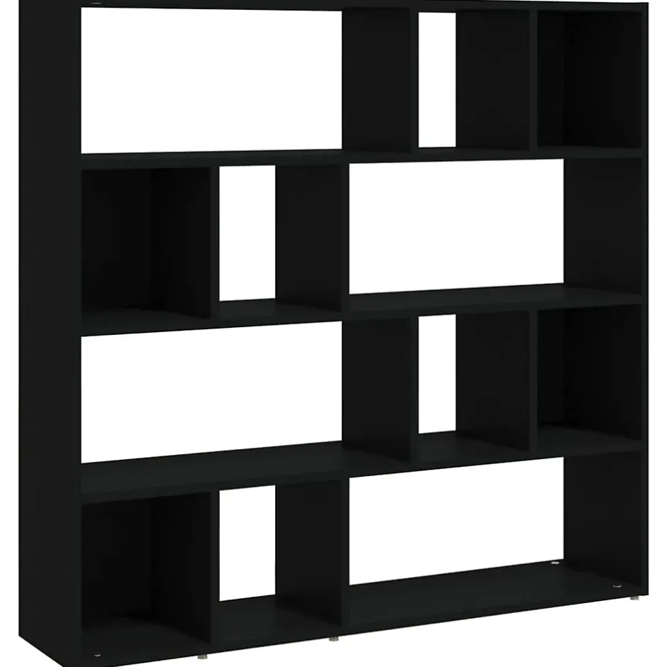 Vidaxl Bibliothèque/Cloison de séparation Noir 105x24x102 cm