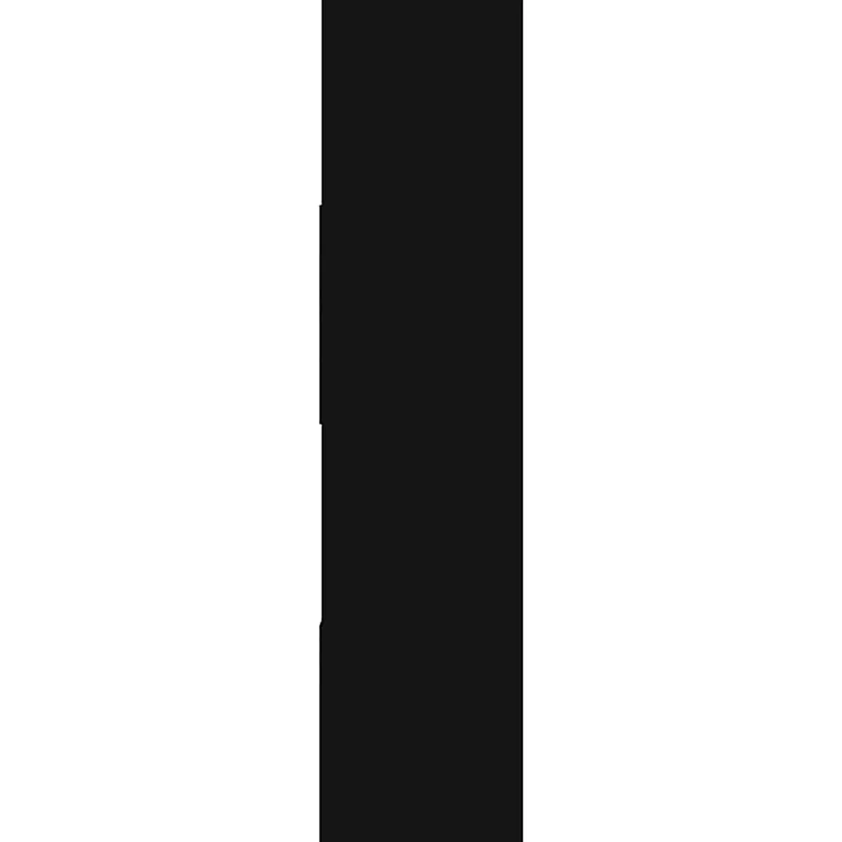 Vidaxl Bibliothèque/Cloison de séparation Noir 105x24x102 cm