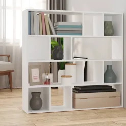 Bibliothèque/Cloison de séparation Blanc 105x24x102 cm-Vidaxl Hot